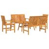 vidaXL Set de lounge pentru grădină 5 buc. Maro Lemn Solid de Acacia
