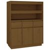 vidaXL Dulap &icirc;nalt, maro miere, 89x40x116,5 cm, lemn masiv de pin