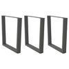 vidaXL Picioare de masă în formă de V, 3 buc., antracit, 90x(72-73,3) cm, oțel