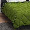 vidaXL Duvet de iarnă Verde 240 x 200 cm Microfibră