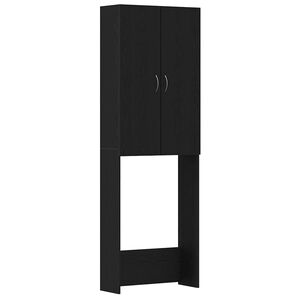 vidaXL Dulap mașina de spălat, stejar negru, 64x25,5x190 cm