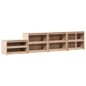 vidaXL Dulap de bucătărie de exterior MEPPEL 4 buc. Douglas Natural