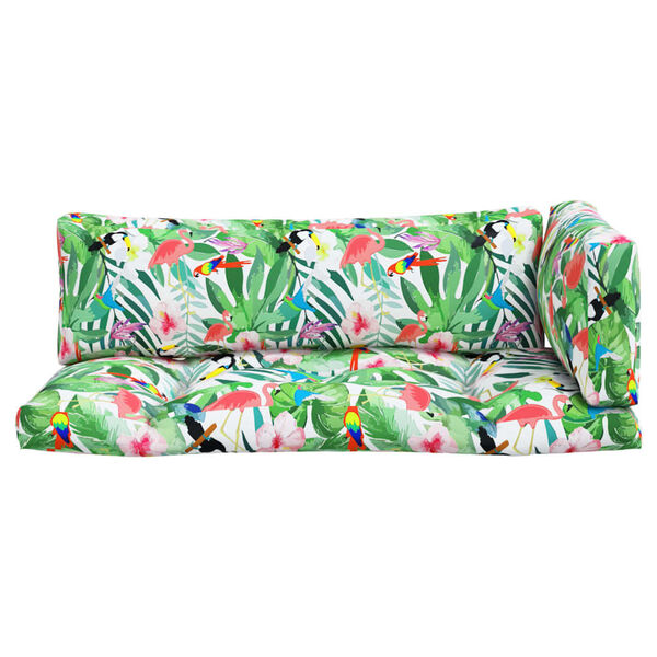 vidaXL Perne pentru paleți, 3 buc., multicolor, țesătură oxford