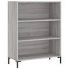 vidaXL Bibliotecă, sonoma gri, 69,5x32,5x90 cm, lemn compozit