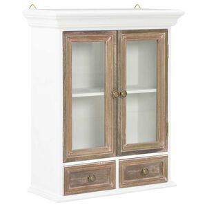 vidaXL Dulap de perete, alb, 49x22x59 cm, lemn prelucrat