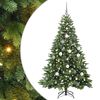 vidaXL Brad de Crăciun artificial cu 300 LED Verde 180 cm PE și PVC