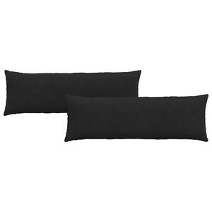 vidaXL Perne pentru canapea 2 pcs Negru 120 x 40 cm țesătură