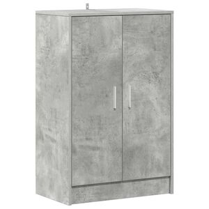 vidaXL Pantofar, gri beton, 60x35x92 cm, PAL