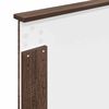 vidaXL Cadru de pat cu headboard Stejar marron și argintiu 75 x 190 cm