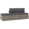 vidaXL Set mobilier de grădină cu perne, 3 piese, gri, poliratan