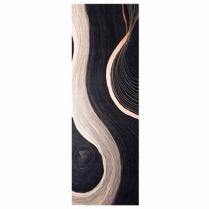 vidaXL Covor de bucătărie Negru 180 x 60 cm Catifea