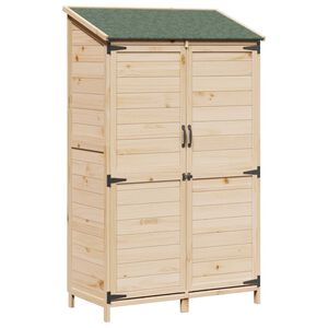 vidaXL Sălaș de grădină natural 106,5 x 56 x 176 cm Lemn de Brad Solid