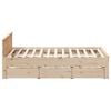 vidaXL Cadru de pat fără saltea/cu tăblie, 180x200 cm, lemn masiv pin