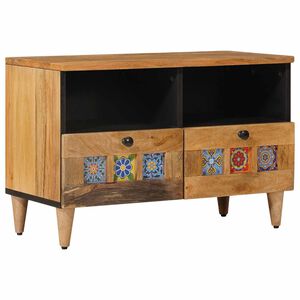 vidaXL Cabinet TV cu raft natural 70 x 33 x 46 cm Lemn de mango solid