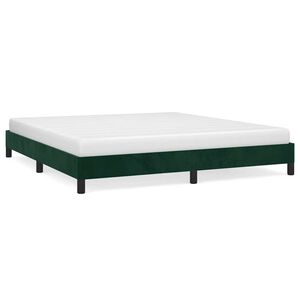 vidaXL Cadru de pat fără saltea, verde &icirc;nchis, 180x200 cm, catifea