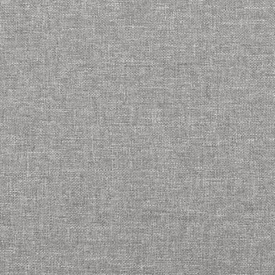 vidaXL Cadru de pat cu tăblie, gri deschis, 90x190 cm, textil