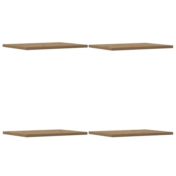 vidaXL Plăci bibliotecă, 4 buc., stejar artizanal, 40x30x1,5 cm, lemn