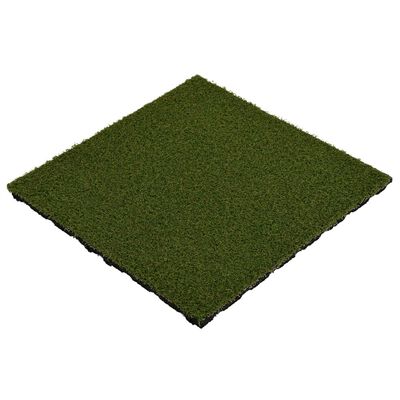 vidaXL Plăci de iarbă artificială, 8 buc, 50x50x2,5 cm, cauciuc