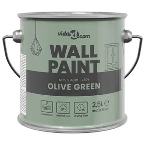 vidaXL Vopsea de perete Verde