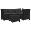 vidaXL Sofa de Grădină 4-Locuri cu Perne Aspect Ratan PP Antracit