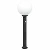 vidaXL St&acirc;lp luminos cu senzor 80 cm negru IP44
