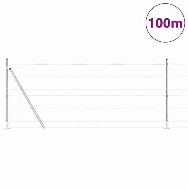 vidaXL St&acirc;lp de gard. Galvanizat 100 x 1 m Oțel