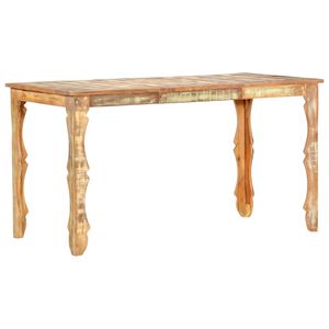 vidaXL Masă de bucătărie, 140 x 70 x 76 cm, lemn masiv reciclat
