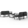 vidaXL Set mobilier de grădină cu perne, 5 piese, antracit, aluminiu