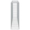 vidaXL Coșuri gabion arcuite 2 buc. 400x50x160/180 cm, fier galvanizat