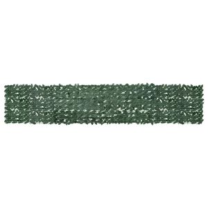 vidaXL Paravan de balcon, frunze verde &icirc;nchis, 400x75 cm
