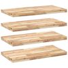 vidaXL Rafturi plutitoare 4 buc. 100x40x4cm lemn masiv acacia netratat