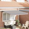 vidaXL Cortina Retractabilă Gri deschis 350 x 250 cm