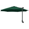 vidaXL Parasol de Grădină Verde 248 x 248 x 148 cm Poliester și oțel