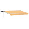 vidaXL Cadru manual de marchiză cu LED-uri Nisipiu 5 &times; 3,5 m