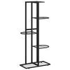 vidaXL Suport pentru flori cu 5 niveluri, negru, 43x22x98 cm, metal