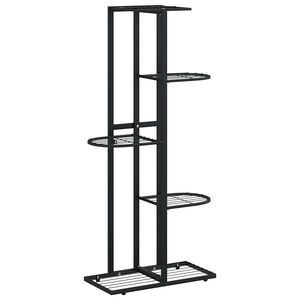 vidaXL Suport pentru flori cu 5 niveluri, negru, 43x22x98 cm, metal