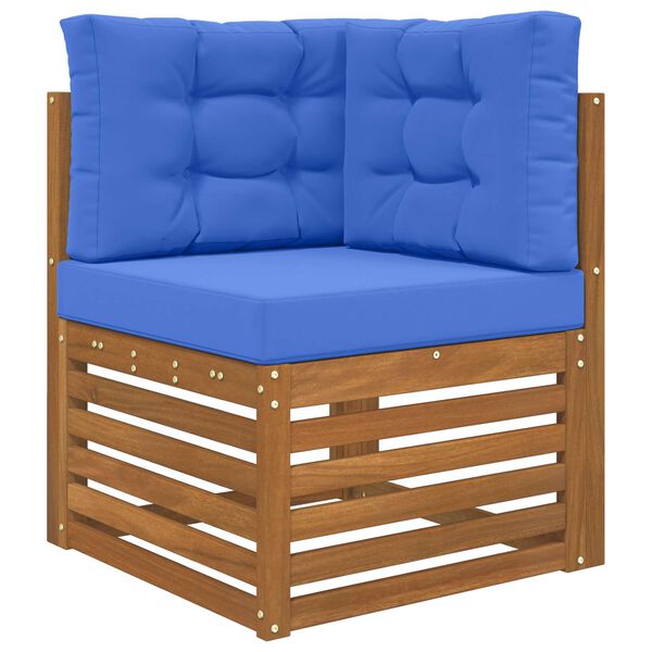 vidaXL Perna pentru canapea de exterior 3 pcs Turcoaz Poliester