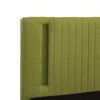 vidaXL Cadru de pat cu LED, verde, 90 x 200 cm, material textil