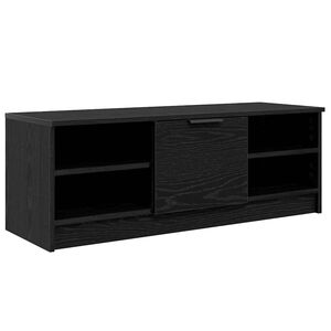vidaXL Cabinet TV Stejar Negru 102 x 35 x 36,5 cm Lemn compozit