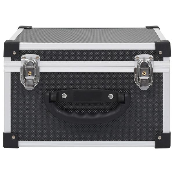 vidaXL Casetă pentru 40 CD-uri, negru, aluminiu ABS