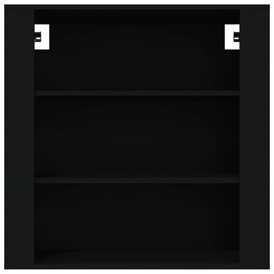 vidaXL Dulap de perete, negru, 80x33x80 cm, lemn prelucrat