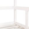 vidaXL Cadru de pat pentru copii, alb, 70x140 cm, lemn masiv de pin
