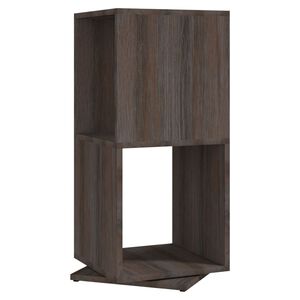 vidaXL Dulap rotativ, gri și stejar sonoma, 34,5x34,5x75,5 cm, PAL