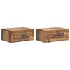 vidaXL Dulap de noapte suspendat 2 buc. Lemn vechi 49 x 34,5 x 20 cm