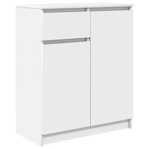 vidaXL Bufetă cu sertar alb 71x35x84 cm din lemn prelucrat
