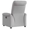 vidaXL Scaun reclinabil electric Cloud Grey Fabric