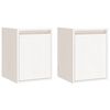 vidaXL Dulapuri de perete 2 buc. alb, 30x30x40 cm, lemn masiv de pin