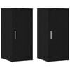 vidaXL Dulapuri pantofi 2 buc Stejar negru 32x35x70 cm Lemn prelucrat