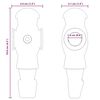 vidaXL Jucători de masă de fotbal pentru 3.6 x 3.1 x 10.8 cm tijă 24 pcs