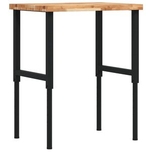 vidaXL Banc lucru 80x60x(73-99,5) cm lemn masiv acacia dreptunghiular